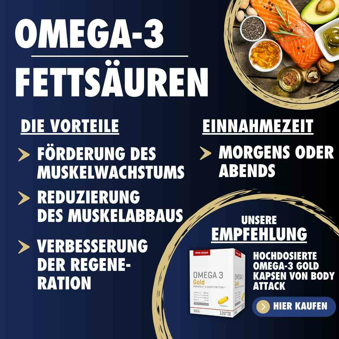 Omega-3-Fettsäuren für den Muskelaufbau