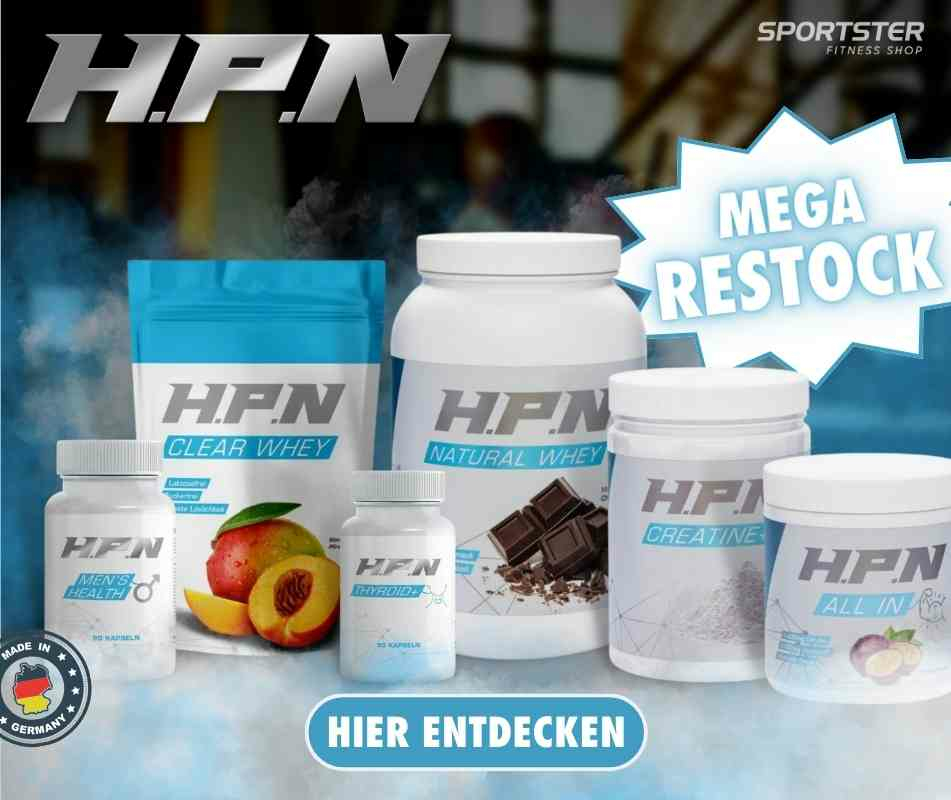 HPN Produkte neu im Sportster Fitness Shop verfügbar