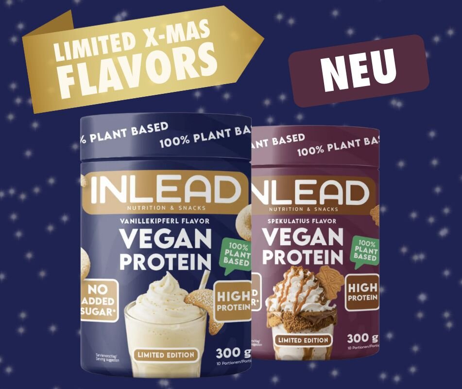Inlead Vegan Protein Limited X-MAS Edition, Vanillekipferl & Spekulatius