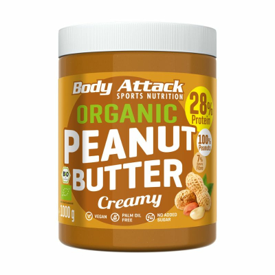Body Attack Organic Peanut Butter (1000g)