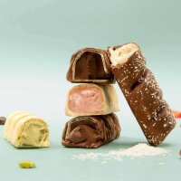 WaNa Protein-Riegel Waffand Cream BOX  | 12x43g Dunkle Schokolade mit Kokos-Füllung