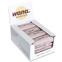 WaNa Protein-Riegel Waffand Cream BOX  | 12x43g Weisse Schokolade mit Erdbeer-Creme-Füllung