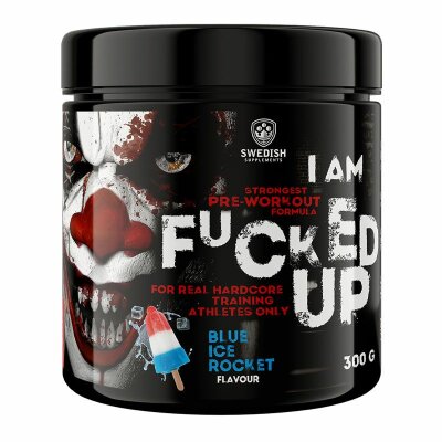 Swedish Supplements "I am Fucked up" Pre-Workout Booster Blue Ice Rocket