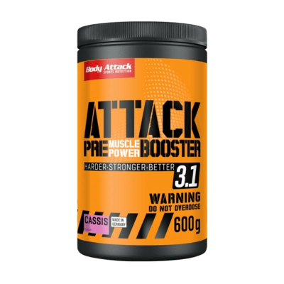 Body Attack PRE ATTACK 3.1 - Pre-Workout Booster 600g