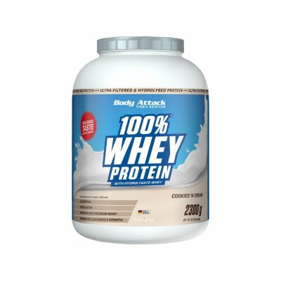 Body Attack 100% Whey Protein 2300g Cookies n Cream