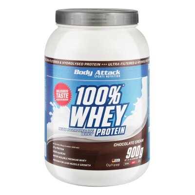 Body Attack 100% Whey Protein 900g Chocolate