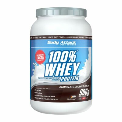 Body Attack 100% Whey Protein - 900g Chocolate Brownie