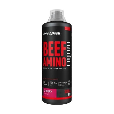 Body Attack Beef Amino Liquid - 1000ml Cherry