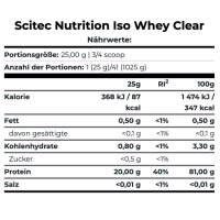 Scitec Nutrition Iso Whey Clear Pfirsich-Mango