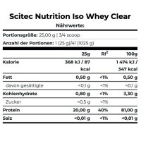 Scitec Nutrition Iso Whey Clear Grüner Tee-Kiwi