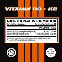 Chemical Warfare | Vitamin D3+K2 60 Caps