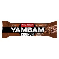 Body Attack YamBam Proteinbar Crunch Chocolate Brownie...