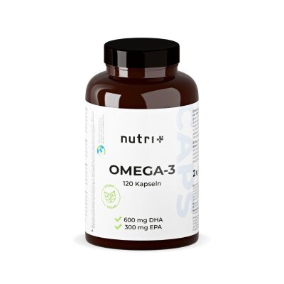 Nutri Plus Omega 3 Vegan - mit EPA & DHA 120 Kapseln