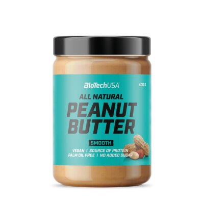 BiotechUSA All Natural Peanut Butter 400g Smooth