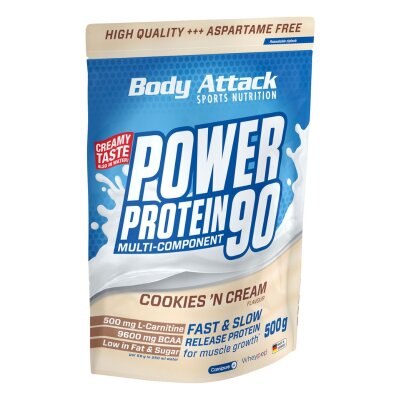 Body Attack Power Protein 90 Cookiesn Cream 500g