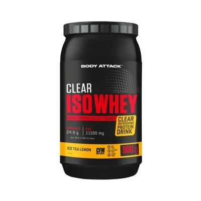 Body Attack Clear Iso Whey 900g Ice Tea Lemon