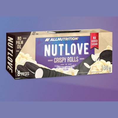 All Nutrition Nutlove Crispy Rolls White Chocolate