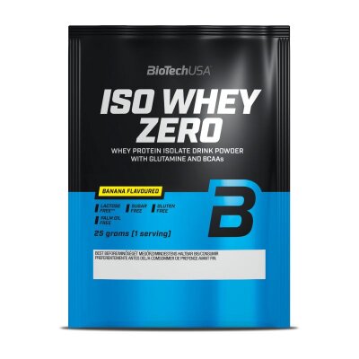 BiotechUSA Iso Whey Zero Probe, 25g Beutel Banana