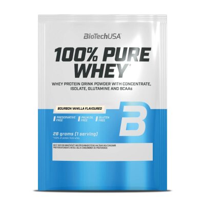 BiotechUSA 100% Pure Whey Probe, 28g Beutel Bourbon Vanilla