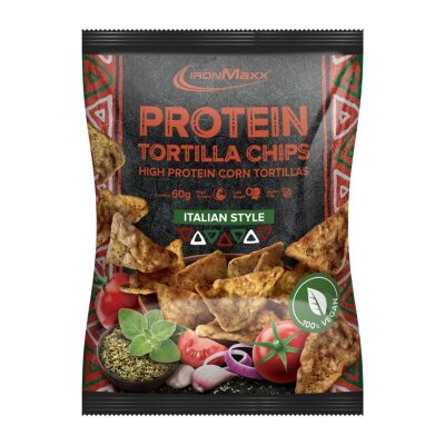 IronMaxx High Protein Mais Tortilla Chips Italian Style