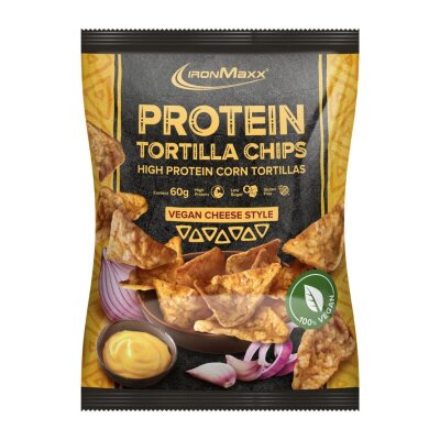 IronMaxx High Protein Mais Tortilla Chips Vegan Cheese Style