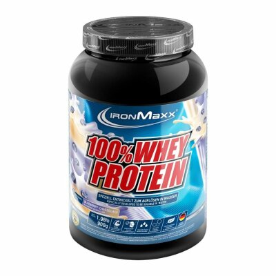 IronMaxx 100% Whey Protein Dose 900g Blaubeere-Käsekuchen
