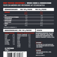 Big Zone Battle Whey 1000g Weisse Schoki & Erdnusscreme