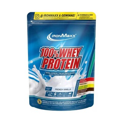 IronMaxx 100% Whey Protein Beutel 500g French Vanilla