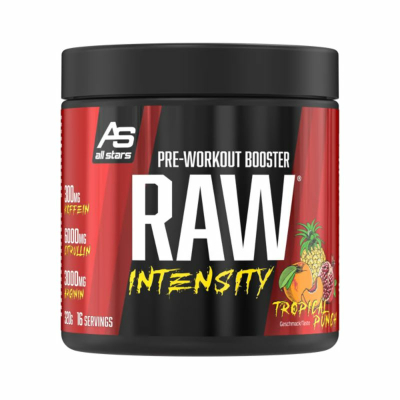 All Stars Raw Intensity Pre Workout Booster Tropical Punch