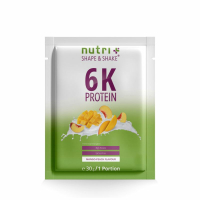 Nutri-Plus Vegan 6K Proteinpulver Probe 30g Mango Peach