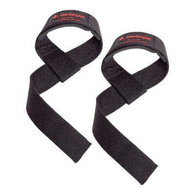 Padded Cotton Lifting Straps (Black)