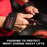 Padded Cotton Lifting Straps (Black)