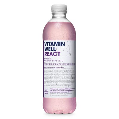 VITAMIN WELL REACT Schwarze Johannisbeere 500ml