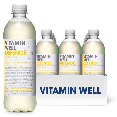 VITAMIN WELL DEFENCE Zitrone-/Holunderblüten 500ml 12x500ml