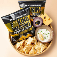 All Nutrition Fitking Delicious Protein Chips Cheese...