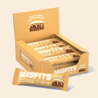 Misfits Vegan Protein Bar 45g Riegel White Choc Salted...