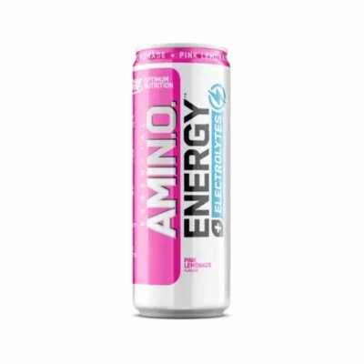 Optimum Nutrition Amino Energy + Electrolytes Energy Drink 250ml Dose Pink Lemonade