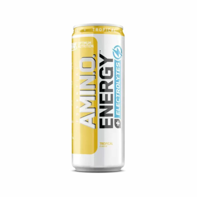 Optimum Nutrition Amino Energy + Electrolytes Energy Drink 250ml Dose Tropical