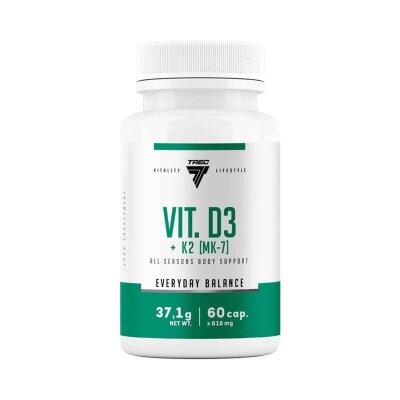 TREC® Vitamin D3+K2 (MK-7) 2.000 i.e. 60 Kapseln