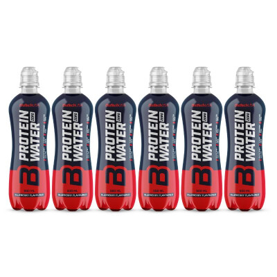 BioTechUSA Protein Water Zero 6x500ml Blueberry