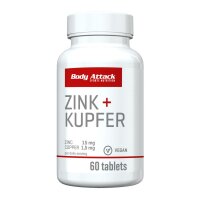 Body Attack Zink + Kupfer (60 Tablets)