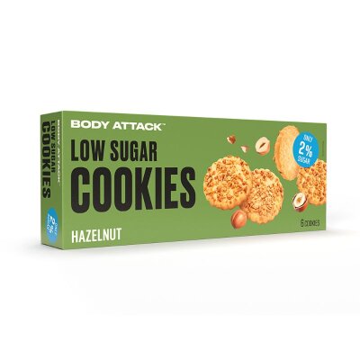 Body Attack Low Sugar Cookies (130g) Hazelnut