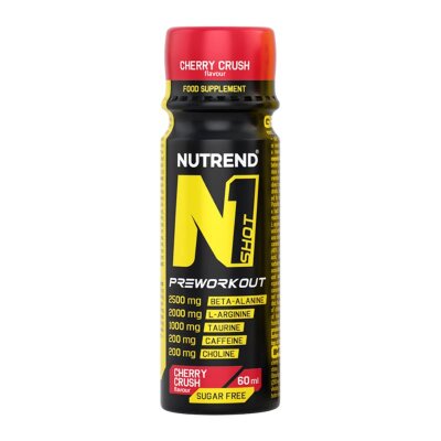 Nutrend N1 Shot Preworkout 60 ml Cherry Crush