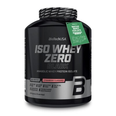 BiotechUSA Iso Whey Zero Black 2270g Strawberry