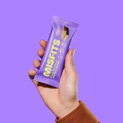 Misfits Vegan Protein Wafers 37g Chocolate Caramel