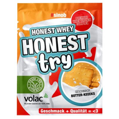 #Sinob Honest Whey Try Proben 30g Butterkeeeks