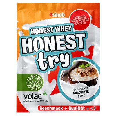 #Sinob Honest Whey Try Proben 30g Milchreis Zimt