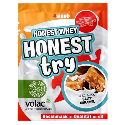 #Sinob Honest Whey Try Proben 30g Salty Caramel