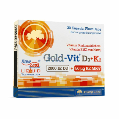 Olimp Gold-Vit D3+K2 2000IU - 30 Vitamin D3 Kapseln