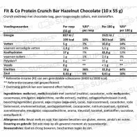 Fit & Co. Crunch Bar - Hazelnut Chocolate 10 x 55g BOX